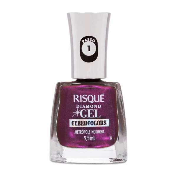 Esmalte Risqué Top Coat Diamond Gel Metrópole Noturna 9,5ml